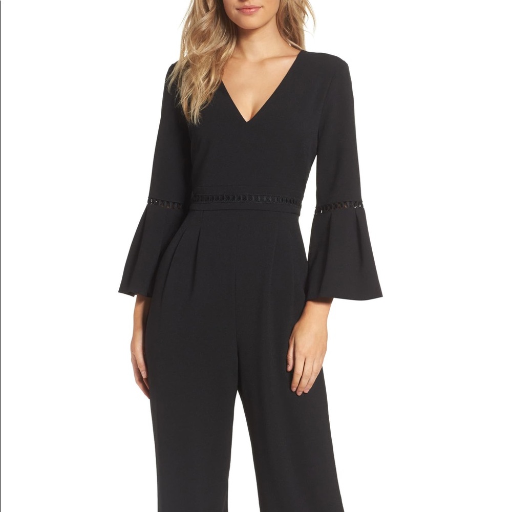 Eliza J Bell Sleeve Jumpsuit